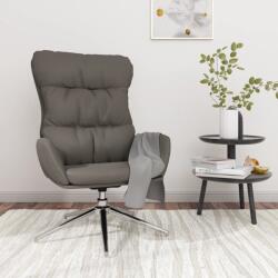 vidaXL Scaun de relaxare, gri, piele naturală (341175)