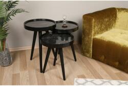 Asir KÉSZLET 3x Kisasztal CALL fekete 572KTE1105 (AS1093)