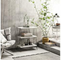 Asir Kisasztal LAZANDOS 75x48 cm fehér 854KLN4321 (AS1098)