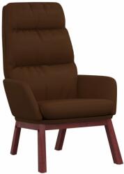 vidaXL Scaun relaxant, maro, piele naturală (341171)