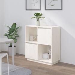 vidaXL Servantă, alb, 74x35x80 cm, lemn masiv de pin (814350) Comoda