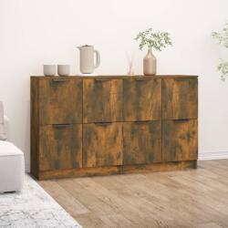 vidaXL Servantă, stejar fumuriu, 60x30x70 cm, lemn prelucrat (3115809) Comoda