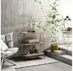 Asir LAZANDOS dohányzóasztal 75x48 cm barna/fekete 854KLN4320 (AS0622)