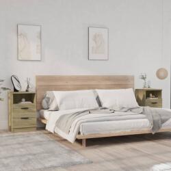 vidaXL Noptiere, 2 buc. , stejar sonoma, lemn prelucrat (811239)