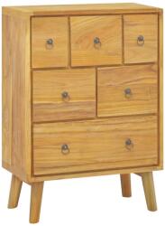 vidaXL Comodă cu sertare, 56x30x80 cm, lemn masiv de tec (340737) Comoda