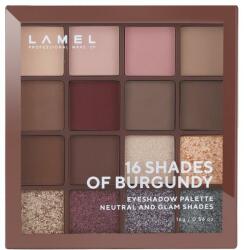 LAMEL Make Up Paletă farduri de ochi - LAMEL Make Up Eyeshadow 16 Shades Of Burgundy Palette 16-4