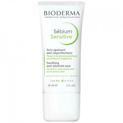 BIODERMA - Fluid calmant si hidratant pentru pielea acneica Bioderma Sebium Sensitive, 30 ml Crema 30 ml