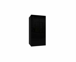 Meblohand IZUMI 21 BL magasfényű fekete fali polcos szekrény 70 cm - sprintbutor