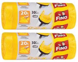 FINO Pachet 2 x 30 Saci Menajeri Colorati cu Manere Fino HD, 20 l (2xSAFINO00034)