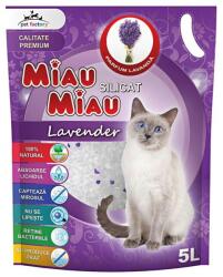 Miau Miau Asternut igienic pentru Pisici Miau-Miau, Silicat Lavanda, 5 l (MAG1016311TS)