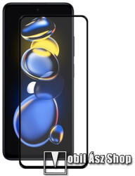 ENKAY Xiaomi Redmi Note 11T Pro, 11T Pro Plus, Poco X4 GT, ENKAY üvegfólia, Full cover, Full glue, 0, 26mm, 9H, Fekete