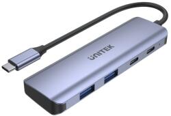 Unitek Prémium USB elosztó C 10 Gbps 2x USB-A 2x USB C (H1302A) (H1302A)