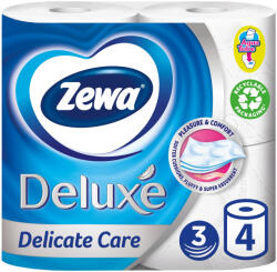 Zewa Hartie igienica, 3 straturi, 4 role, Deluxe Delicate Care