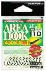 Decoy Area Type III AH-3 Mat Black #12 Barbless egyágú horog 10 db/csg (811412)