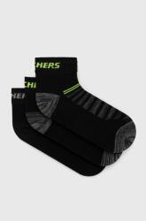 Skechers zokni (3 pár) fekete - fekete 35/38 - answear - 2 690 Ft
