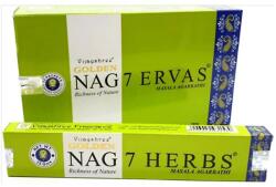 Vijayshree Golden Nag 7 Herbs (Hét Gyógynövény) Indiai Füstölő (15gr)