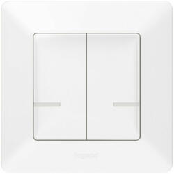 Legrand Netatmo 752187 Vezeték nélküli kapcsoló - kettős egypólusú Valena Life Netatmo fehér ( 752187 ) (752187)