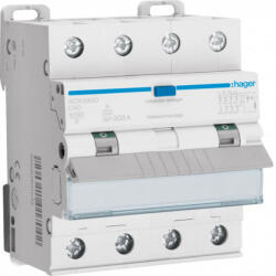 Hager ADX490D Áramvédős kismegszakító 3P+N, C-40A, 30mA, 10kA, A (ADX490D)