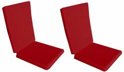 Palmonix Set 2 perne decorative pentru scaun de bucatarie cu spatar, dimensiune sezut 42x40 cm, spatar 42x50 cm, culoare visiniu (per1-visiniux2)