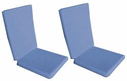 Palmonix Set 2 perne decorative pentru scaun de bucatarie cu spatar, dimensiune sezut 42x40 cm, spatar 42x50 cm, culoare albastru (per1-albastrux2)