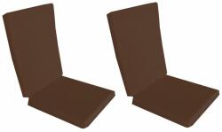 Palmonix Set 2 perne decorative pentru scaun de bucatarie cu spatar, dimensiune sezut 42x40 cm, spatar 42x50 cm, culoare maro (per1-marox2)
