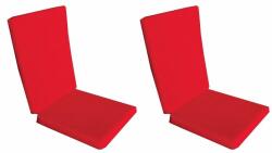 Palmonix Set 2 perne decorative pentru scaun de bucatarie cu spatar, dimensiune sezut 42x40 cm, spatar 42x50 cm, culoare rosu (per1-rosux2)