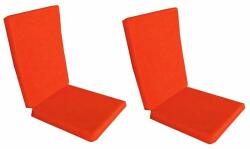 Palmonix Set 2 perne decorative pentru scaun de bucatarie cu spatar, dimensiune sezut 42x40 cm, spatar 42x50 cm, culoare orange (per1-orangex2)