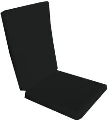 Palmonix Perna decorativa pentru scaun de bucatarie cu spatar, dimensiune sezut 42x40 cm, spatar 42x50 cm, culoare negru (per1-negru)