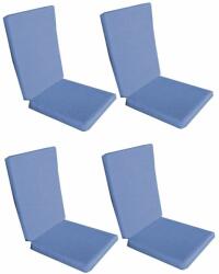 Palmonix Set 4 perne decorative pentru scaun de bucatarie cu spatar, dimensiune sezut 42x40 cm, spatar 42x50 cm, culoare albastru (per1-albastrux4)