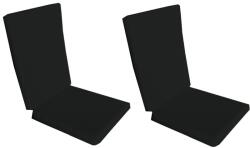 Palmonix Set 2 perne decorative pentru scaun de bucatarie cu spatar, dimensiune sezut 42x40 cm, spatar 42x50 cm, culoare negru (per1-negrux2)