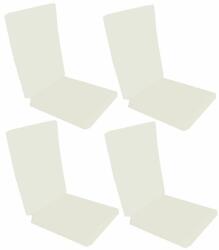 Palmonix Set 4 perne decorative pentru scaun de bucatarie cu spatar, dimensiune sezut 42x40 cm, spatar 42x50 cm, culoare alb (per1-albx4)