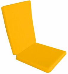 Palmonix Perna decorativa pentru scaun de bucatarie cu spatar, dimensiune sezut 42x40 cm, spatar 42x50 cm, culoare galben (per1-galben)