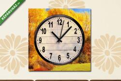 Vászonkép óra, Premium Kollekció: Európai őszi(25x25 cm C01)