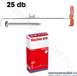 Fischer DUOTEC 10 S PH Műanyag billenőhorog | lencsefejű csavarral [25db/doboz] (539025) (539025FIS)