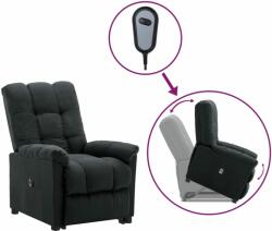 vidaXL Fotoliu cu ridicare, gri închis, textil (3100341)