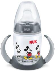 Nuk Biberon Nuk - Mickey, TC, cu tetina pentru suc, 150 ml, grey (10215337)