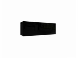Meblohand IZUMI 32 BL magasfényű fekete polcos szekrény 105 cm - smartbutor