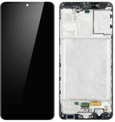 Samsung Galaxy A31 A315F - LCD Kijelző + Érintőüveg + Keret (Prism Crush Black) TFT, Prism Crush Black