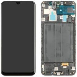 Samsung Galaxy A30 A305F - LCD Kijelző + Érintőüveg + Keret TFT