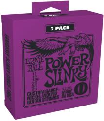 Ernie Ball P03220 - Power Slinky Nickel wound electric guitar strings 3-pack 11/48 - J695J
