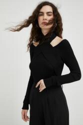 Bruuns Bazaar pulóver női, fekete, félgarbó nyakú - fekete XS