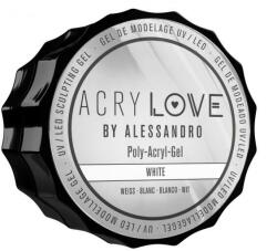 Alessandro International Gel-poly-acrilic pentru unghii - Alessandro International AcryLove Poly-Acryl-Gel White 15 g