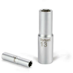 Extol dugófej, hosszított, 1/4", 10mm, 61CrV5, mattkróm, 50mm hosszú FORTUM (4701523)