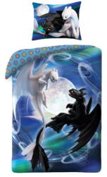 Halantex Így neveld a sárkányodat 3 ágyneműhuzat szett - Fogatlan és Fényfúria (HTTD-6024BL) (HTTD-6024BL)