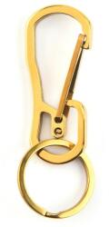  Karabineres fém kulcstartó arany színben PRÉMIUM (KFKARANY)