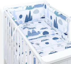 MT Textil MTT 3 részes ágyneműhuzat szett (100x135cm) - Kék autók