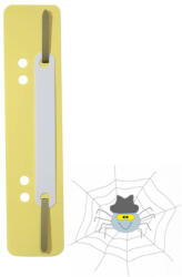 DURABLE Gyorsfűző szerkezet, lefűzőlapocska, PP Durable 25 db/csomag, sárga - spidershop