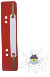 DURABLE Gyorsfűző szerkezet, lefűzőlapocska, PP Durable 25 db/csomag, piros - spidershop