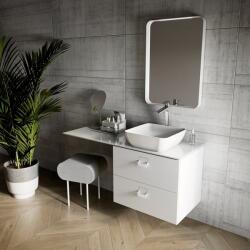 RAVAK fürdőszobai tükör STRIP 600x700 fehér, világítással X000001566 (X000001566)