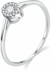 MOISS Luxus ezüst gyűrű átlátszó cirkónium kővel R00020 54 mm